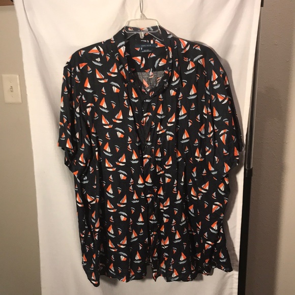 Perry Ellis mens size 3X short sleeved shirt - Picture 1 of 4